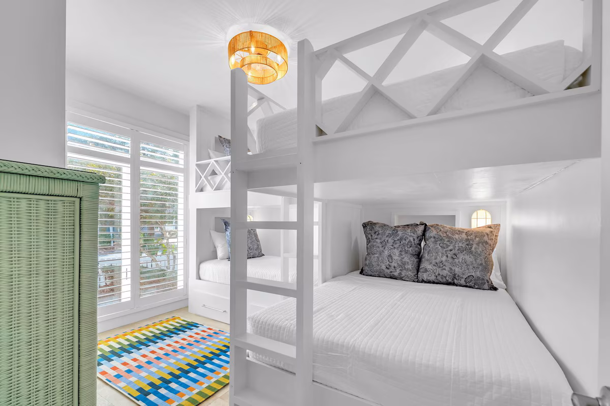 Custom Built-In Bunks--2 Full Beds and 2 Twin Beds - each with a Reading Lamp and Charging Station